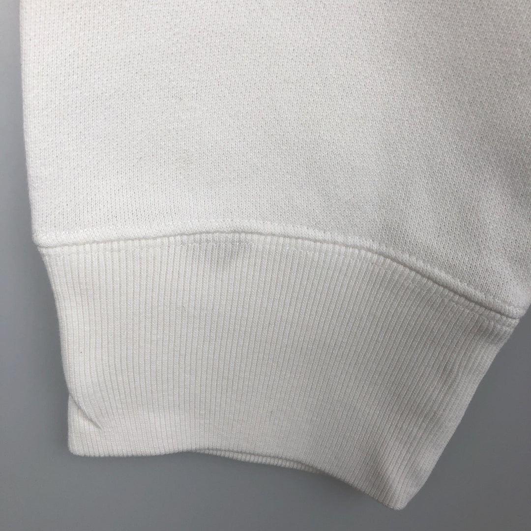 Ralph Lauren Polo Jeans Company logo sweatshirt, men's size L cotton white type Vintage Second Hand