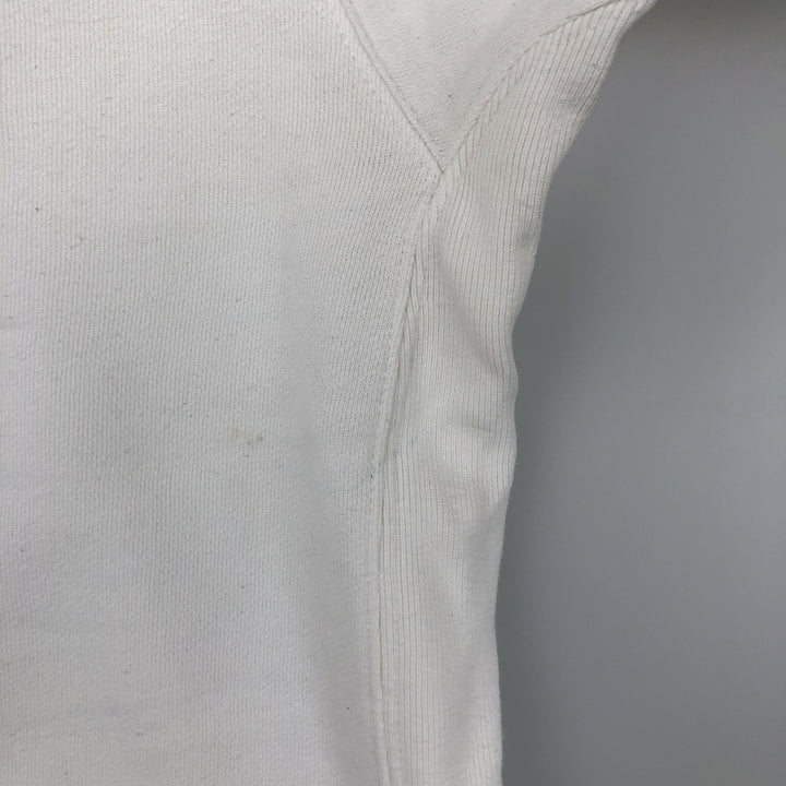 Ralph Lauren Polo Jeans Company logo sweatshirt, men's size L cotton white type Vintage Second Hand
