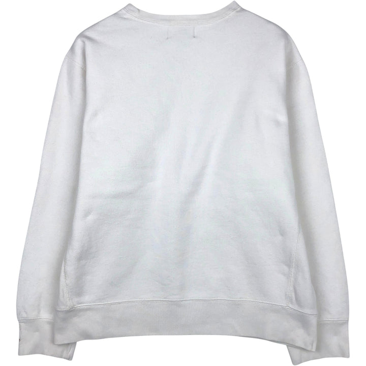 Ralph Lauren POLO by Ralph Lauren One Point Logo Sweatshirt Trainer Men's XL cotton white type Vintage Second Hand