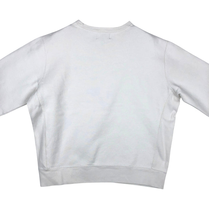 Ralph Lauren POLO by Ralph Lauren One Point Logo Sweatshirt Trainer Men's XL cotton white type Vintage Second Hand
