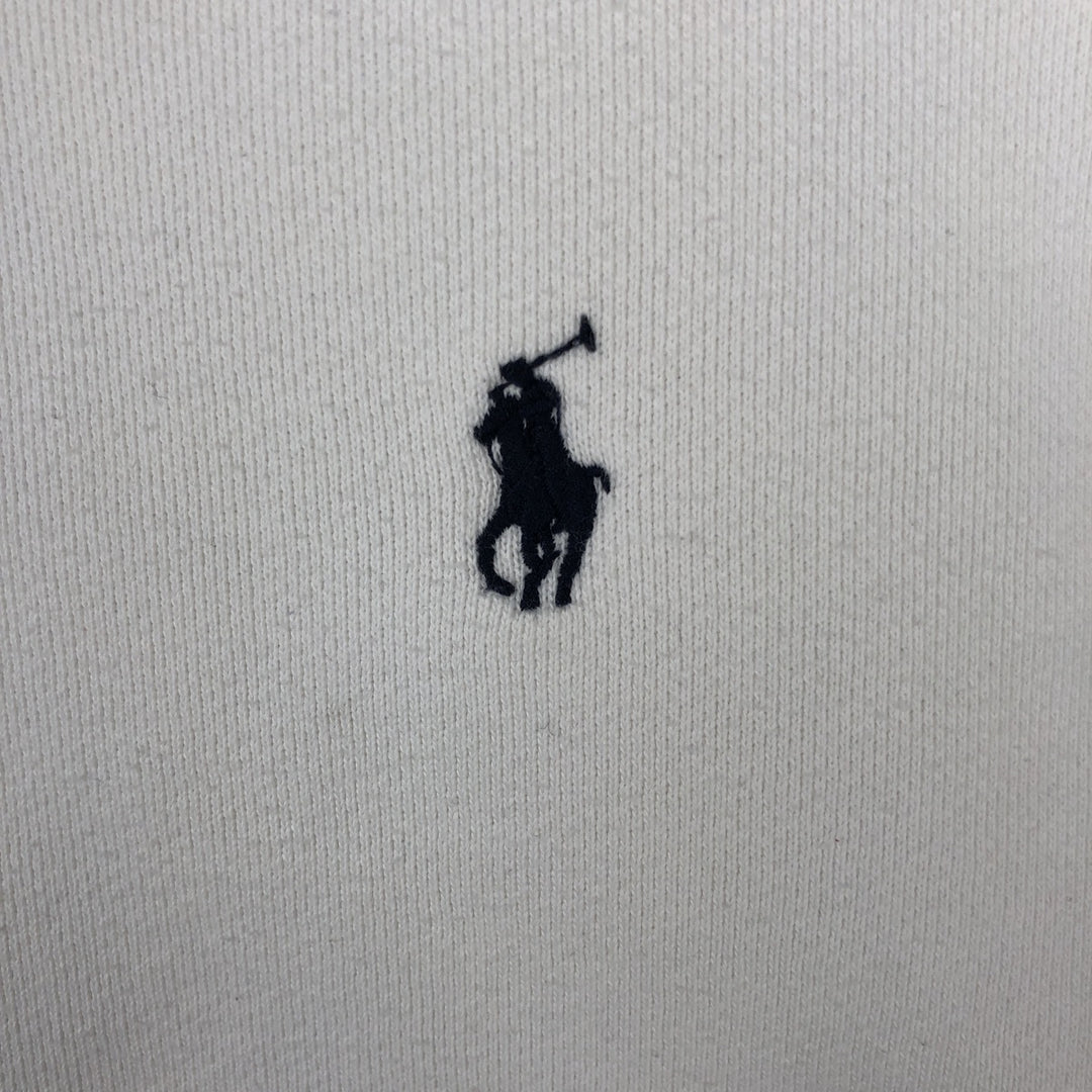 Ralph Lauren POLO by Ralph Lauren One Point Logo Sweatshirt Trainer Men's XL cotton white type Vintage Second Hand