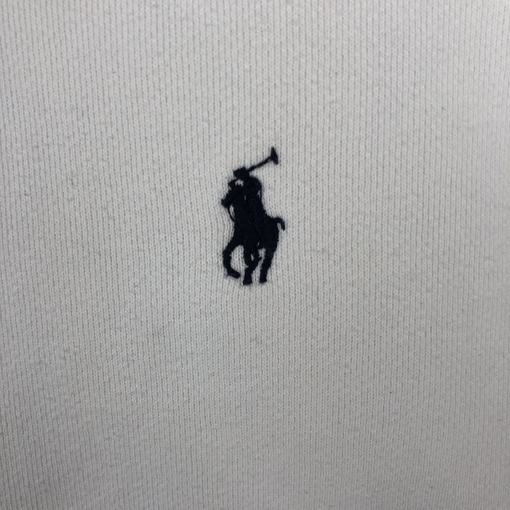 Ralph Lauren POLO by Ralph Lauren One Point Logo Sweatshirt Trainer Men's XL cotton white type Vintage Second Hand