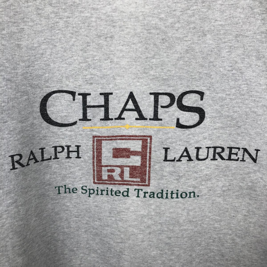 Ralph Lauren CHAPS Logo Sweatshirt (Men's Size M) cotton gray type Vintage Second Hand