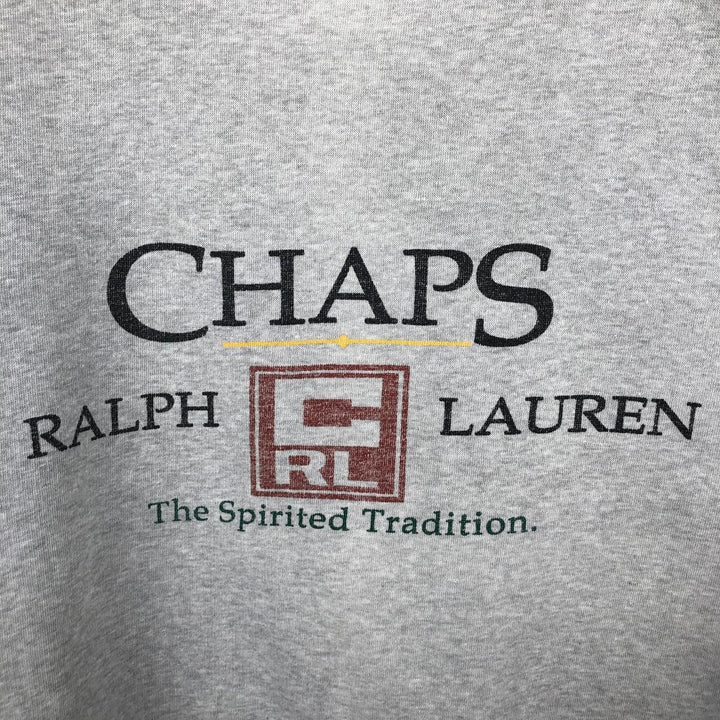 Ralph Lauren CHAPS Logo Sweatshirt (Men's Size M) cotton gray type Vintage Second Hand