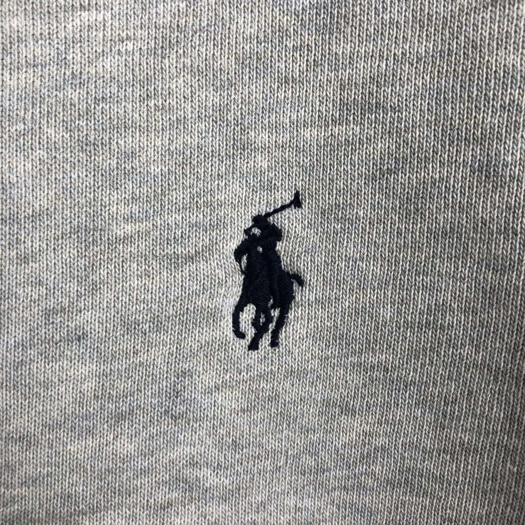 Ralph Lauren POLO by Ralph Lauren One Point Logo Sweatshirt Trainer Men's XXL cotton gray type Vintage Second Hand
