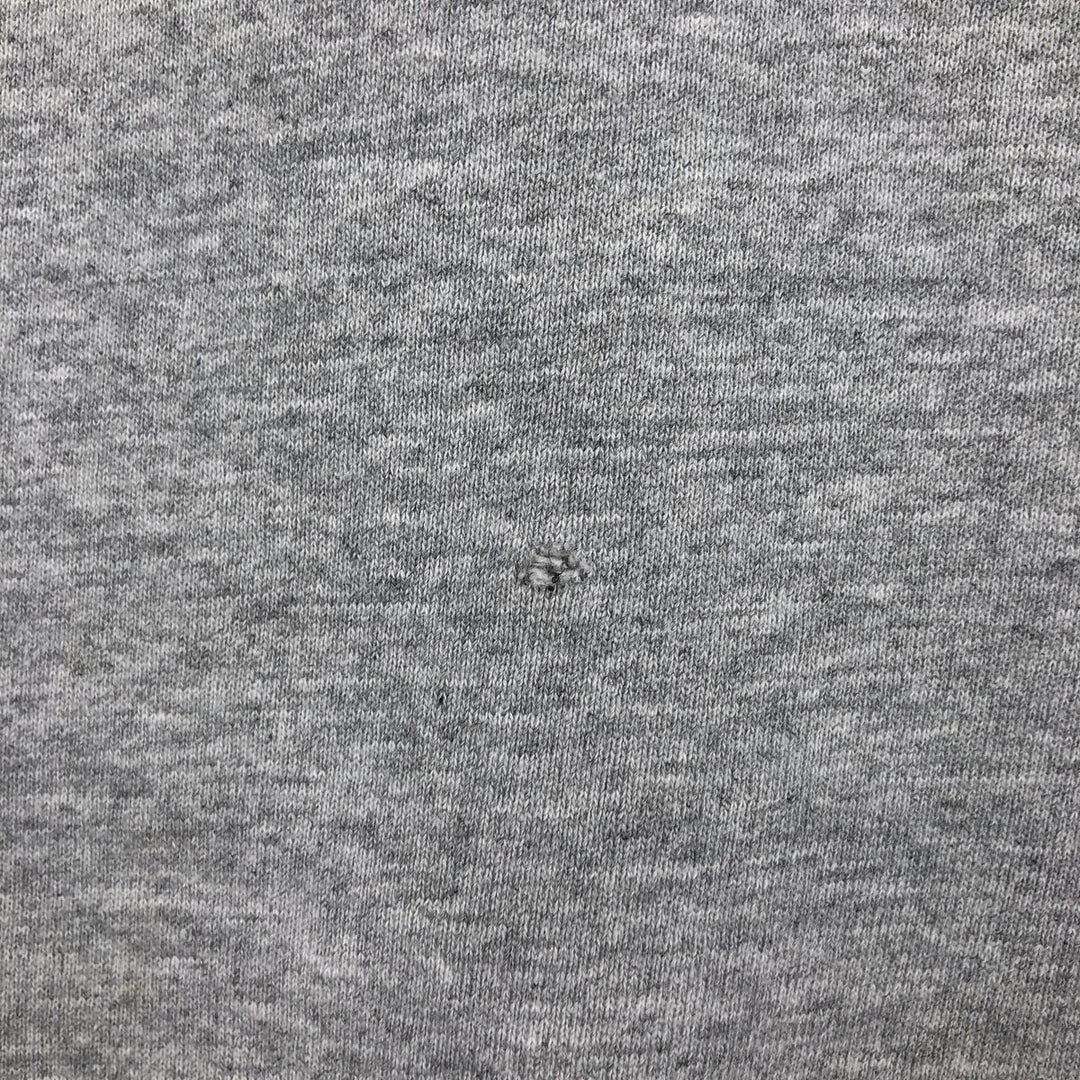 LLBean RUSSELL ATHLETIC Double Name Henley Neck Sweatshirt, Made in USA, Men's Size L (approx.) cotton gray type Vintage Second Hand