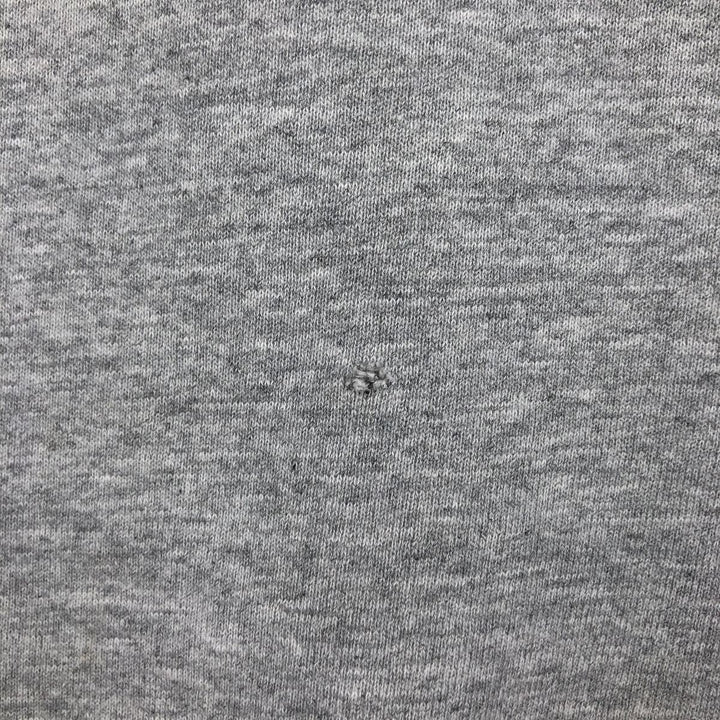 LLBean RUSSELL ATHLETIC Double Name Henley Neck Sweatshirt, Made in USA, Men's Size L (approx.) cotton gray type Vintage Second Hand