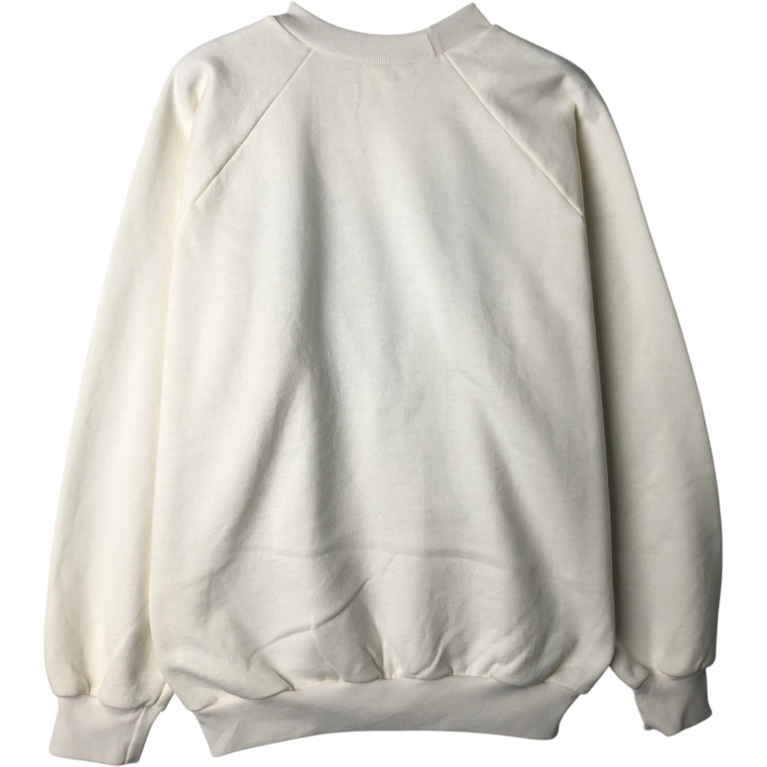 PAPILLON Dog Print Animal Sweatshirt (Men's XL equivalent) polyester unbleached Vintage Second Hand
