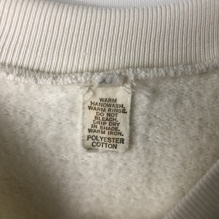 PAPILLON Dog Print Animal Sweatshirt (Men's XL equivalent) polyester unbleached Vintage Second Hand