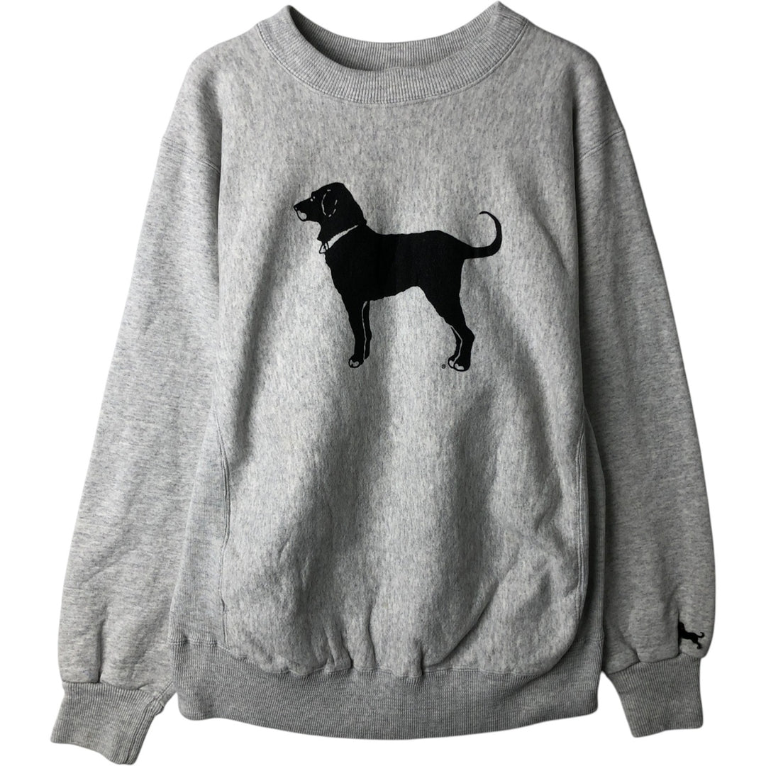 Kellsport dog print animal sweatshirt, made in USA, men's size XL. cotton gray type Vintage Second Hand
