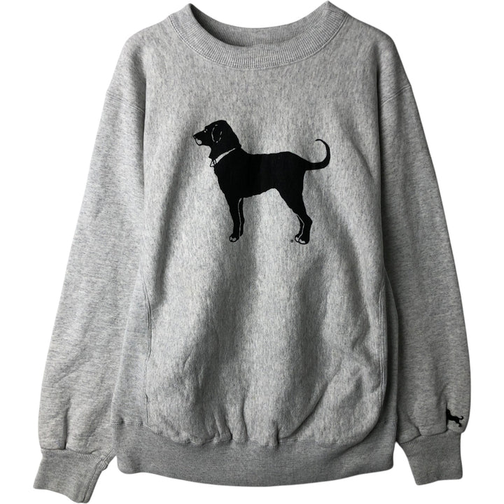 Kellsport dog print animal sweatshirt, made in USA, men's size XL. cotton gray type Vintage Second Hand