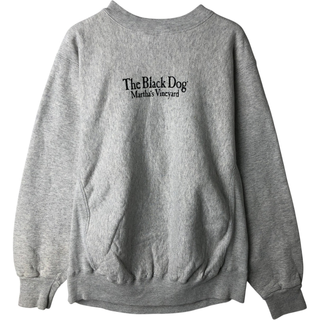 Kellsport dog print animal sweatshirt, made in USA, men's size XL. cotton gray type Vintage Second Hand