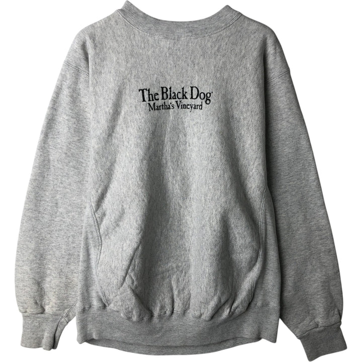 Kellsport dog print animal sweatshirt, made in USA, men's size XL. cotton gray type Vintage Second Hand