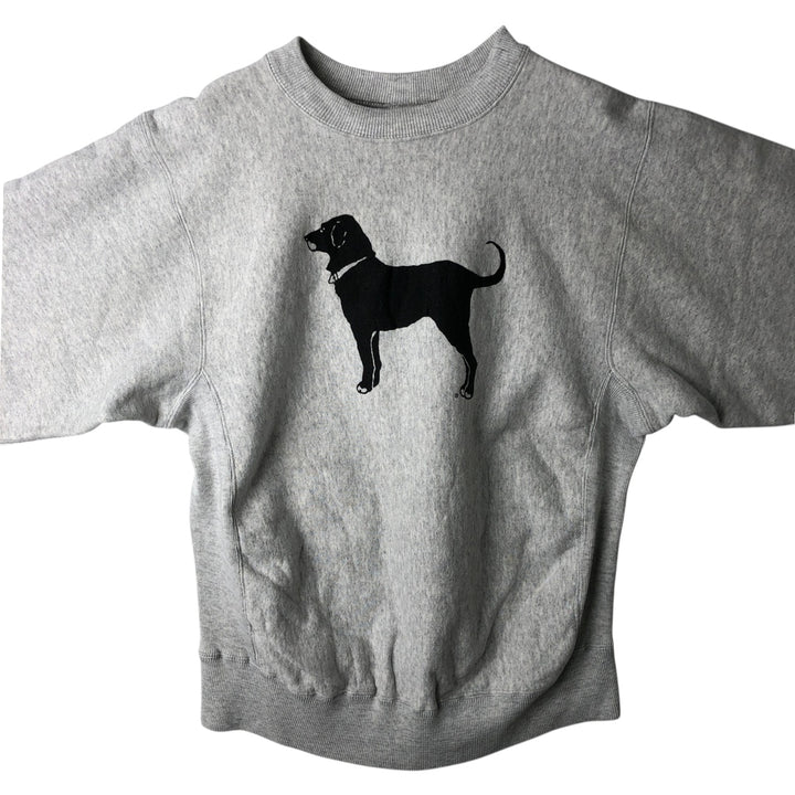 Kellsport dog print animal sweatshirt, made in USA, men's size XL. cotton gray type Vintage Second Hand