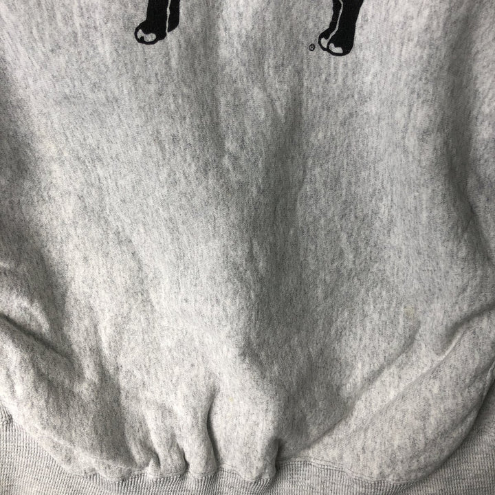 Kellsport dog print animal sweatshirt, made in USA, men's size XL. cotton gray type Vintage Second Hand