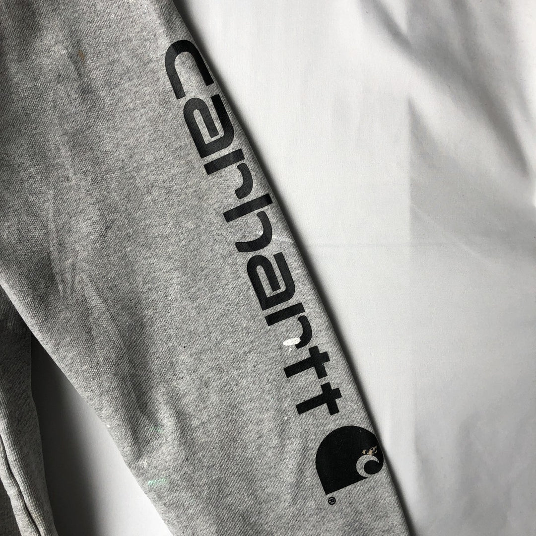 Carhartt Loose Fit Sweatshirt Pullover Hoodie, Men's Size Small cotton gray type Vintage Second Hand