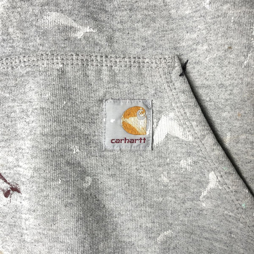 Carhartt Loose Fit Sweatshirt Pullover Hoodie, Men's Size Small cotton gray type Vintage Second Hand