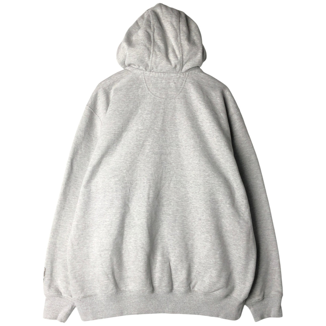 Carhartt Original Fit Half-Zip Hoodie, Men's XL cotton gray type Vintage Second Hand