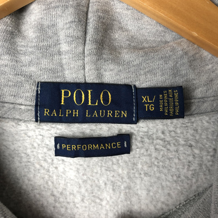 Ralph Lauren POLO RALPH LAUREN Sweatshirt Pullover Hoodie Men's XL cotton gray type Vintage Second Hand