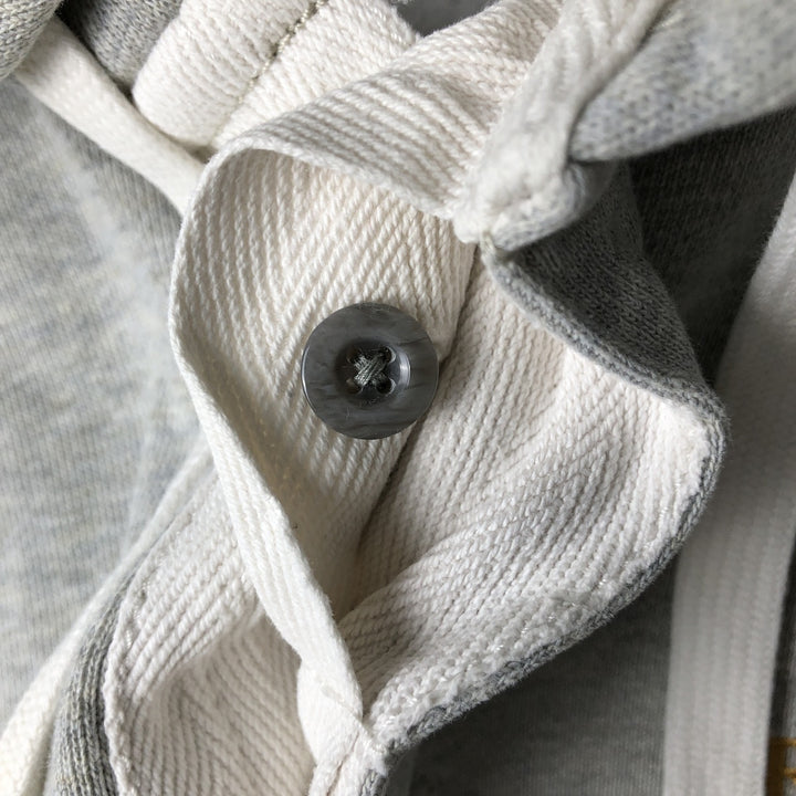 Ralph Lauren POLO JEANS COMPANY Half-Button Sweatshirt Pullover Hoodie, Men's Size S (approx.) cotton gray type Vintage Second Hand
