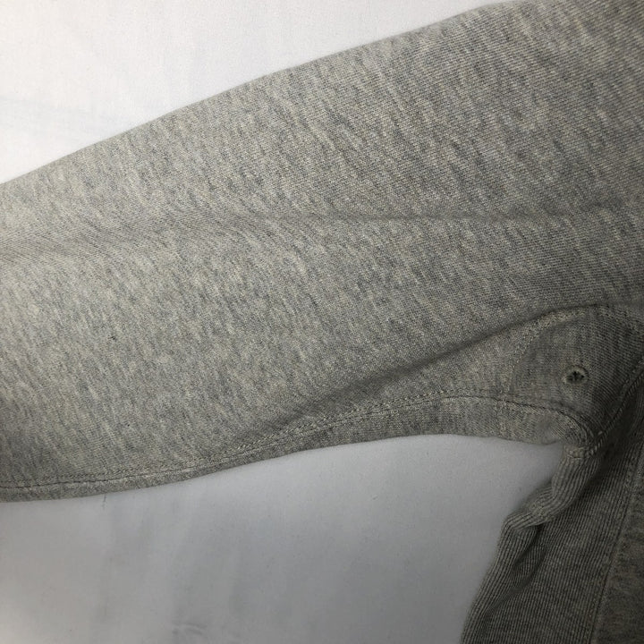 Ralph Lauren POLO JEANS COMPANY Half-Button Sweatshirt Pullover Hoodie, Men's Size S (approx.) cotton gray type Vintage Second Hand