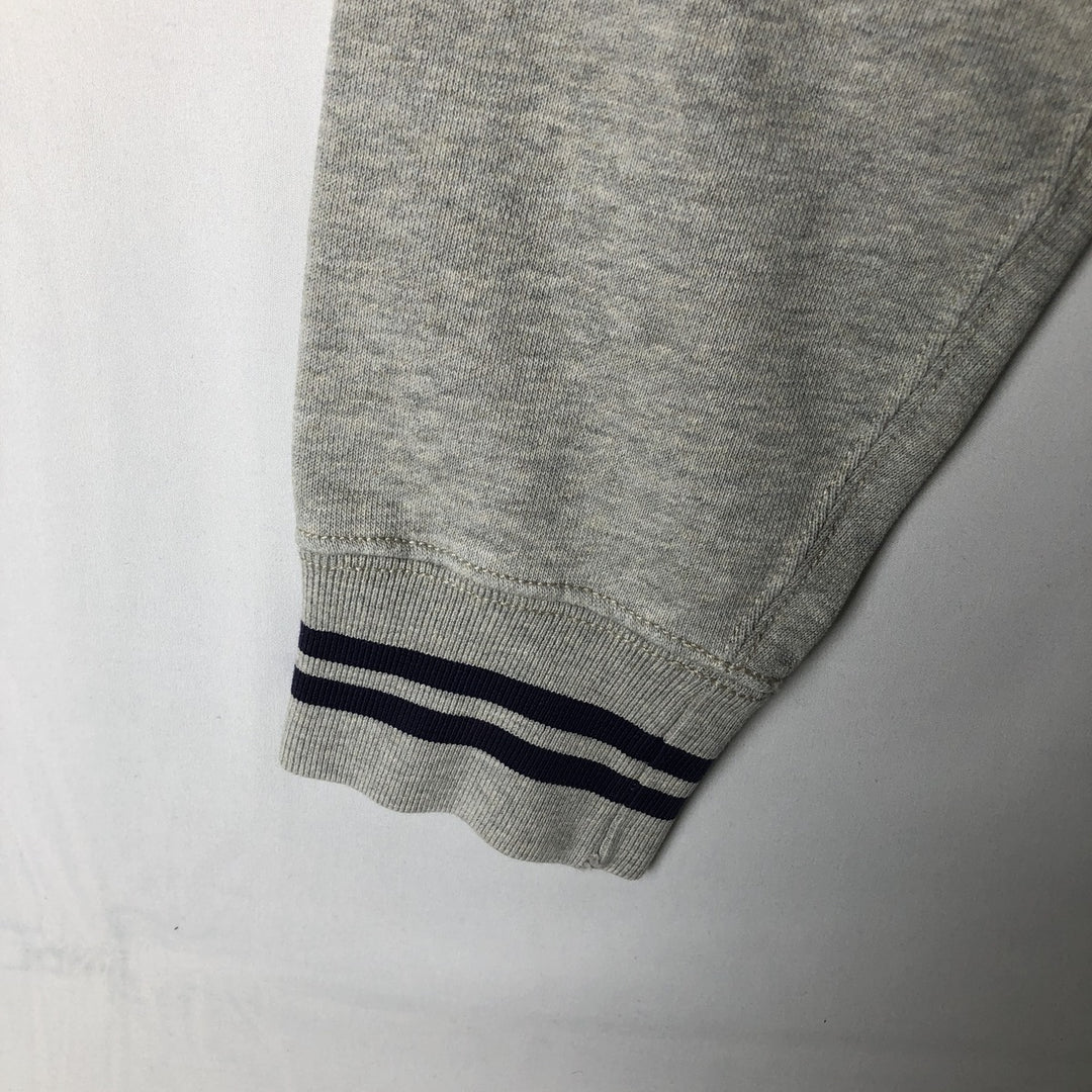 Ralph Lauren POLO JEANS COMPANY Half-Button Sweatshirt Pullover Hoodie, Men's Size S (approx.) cotton gray type Vintage Second Hand