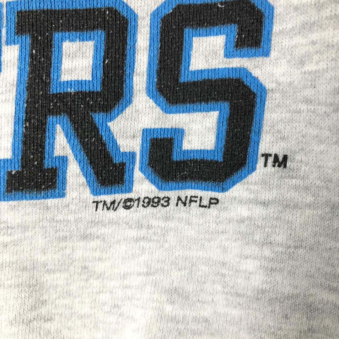 Vintage '90'S NFL Carolina Panthers triple-print sweatshirt, made in the USA, men's size L cotton gray type Vintage Second Hand