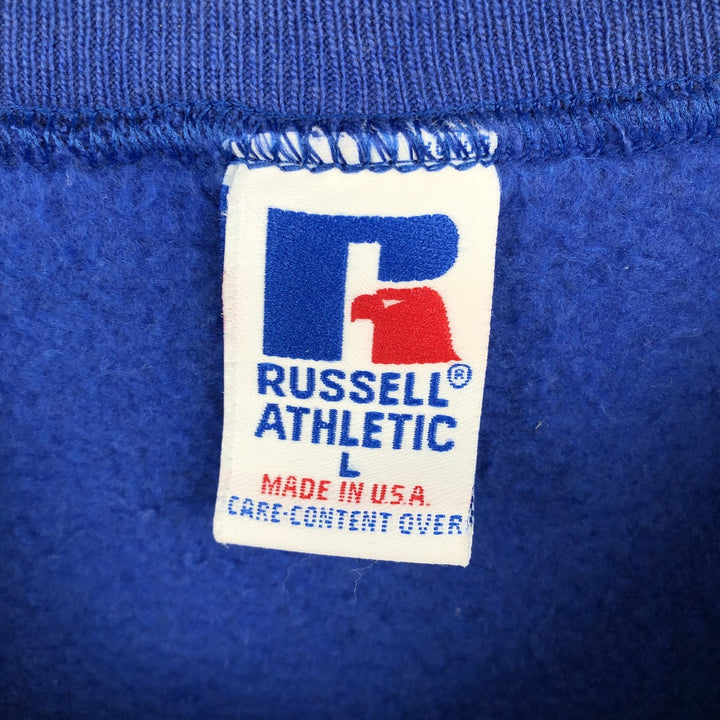 80s-90'S Russell NFL New York Giants Sweatshirt, Made in USA, Men's Size L (Equivalent), Vintage cotton blue type Vintage Second Hand