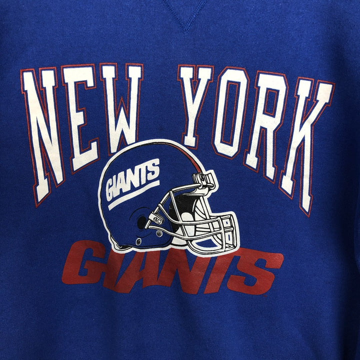 80s-90'S Russell NFL New York Giants Sweatshirt, Made in USA, Men's Size L (Equivalent), Vintage cotton blue type Vintage Second Hand