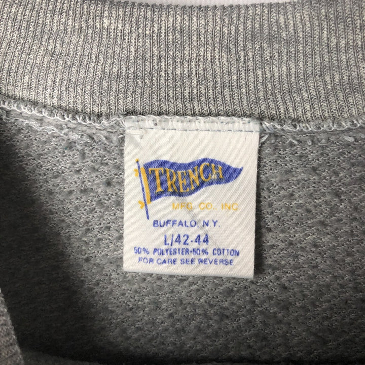 80'S TRENCH MLB Minnesota Twins Print Sweatshirt, Made in USA, Men's Size L (Equivalent), Vintage polyester gray type Vintage Second Hand