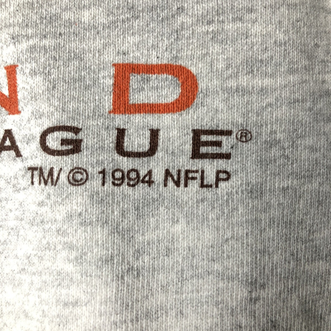 90'S LOGOATHLETIC NFL Cleveland Browns Sweatshirt, Made in USA, Men's Size L (Equivalent), Vintage cotton gray type Vintage Second Hand