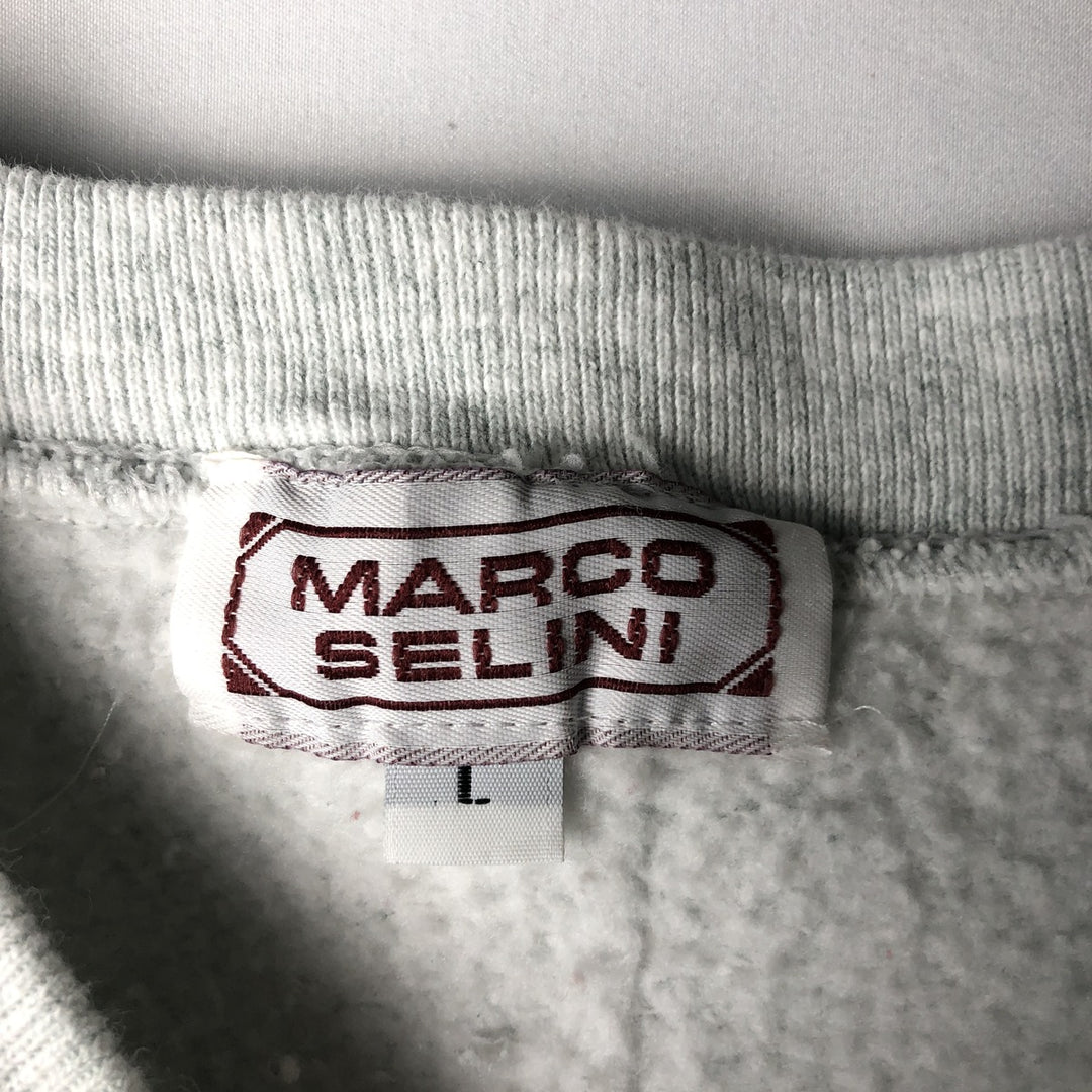 MARCO SELINI MLB NEW YORK YANKEES Sweatshirt (Men's Size L) unclear gray type Vintage Second Hand
