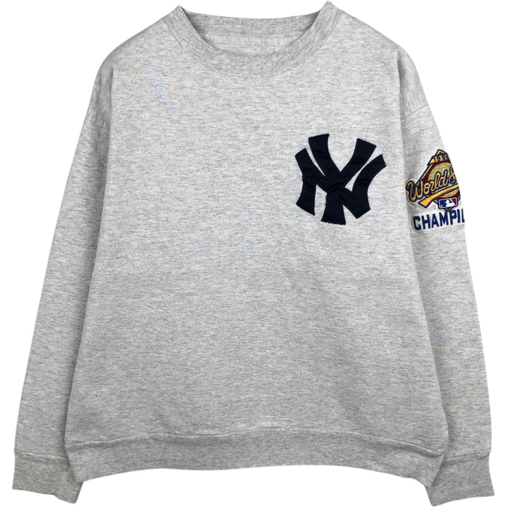 90'S Majestic MLB New York Yankees World Series Sweatshirt, Men's Size L (approx.), Vintage cotton gray type Vintage Second Hand