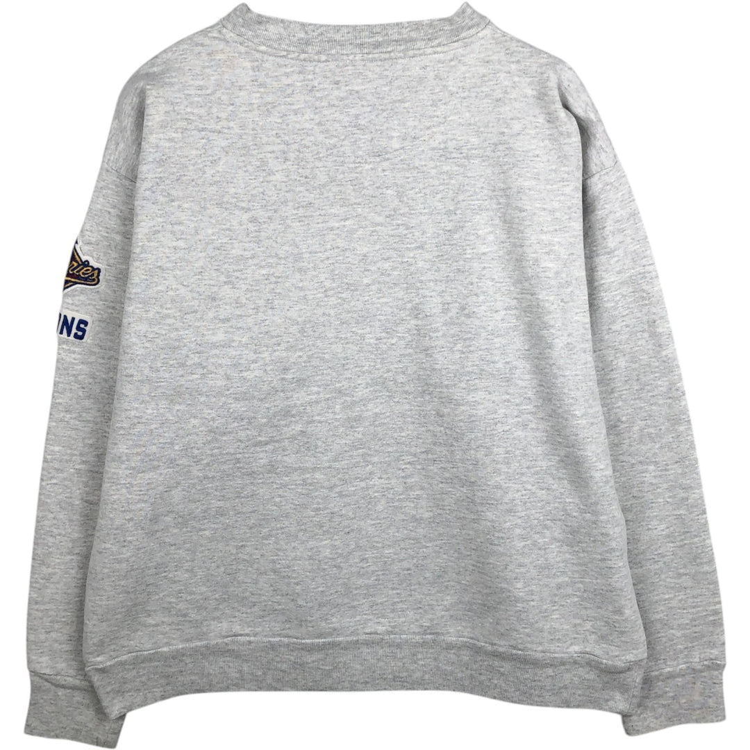 90'S Majestic MLB New York Yankees World Series Sweatshirt, Men's Size L (approx.), Vintage cotton gray type Vintage Second Hand