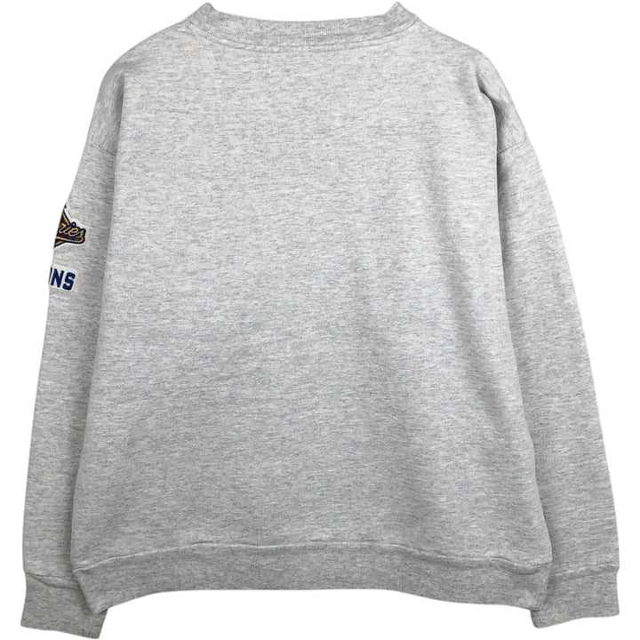 90'S Majestic MLB New York Yankees World Series Sweatshirt, Men's Size L (approx.), Vintage cotton gray type Vintage Second Hand
