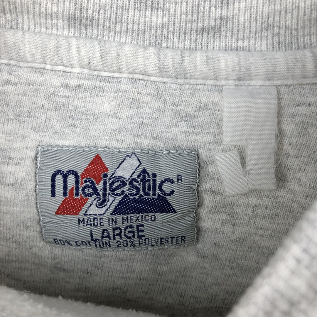 90'S Majestic MLB New York Yankees World Series Sweatshirt, Men's Size L (approx.), Vintage cotton gray type Vintage Second Hand