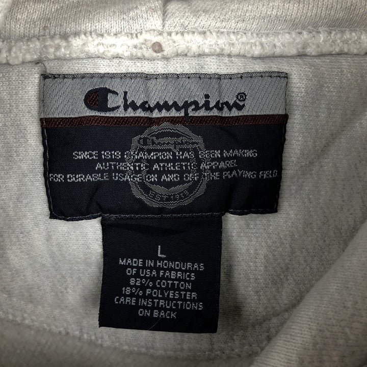 2000'S Champion REVERSE WEAVE Reverse Weave College Sweatshirt Pullover Hoodie, Men's Size L cotton gray type Vintage Second Hand