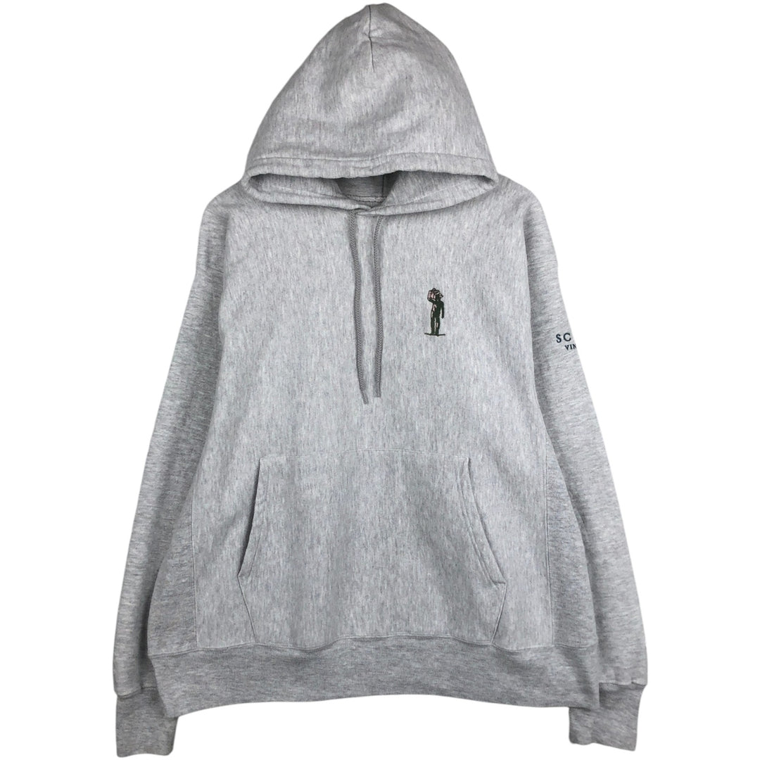 00'S Champion PREMIUM REVERSE WEAVE Premium Reverse Weave Sweat Pullover Hoodie Men's XL unclear gray type Vintage Second Hand