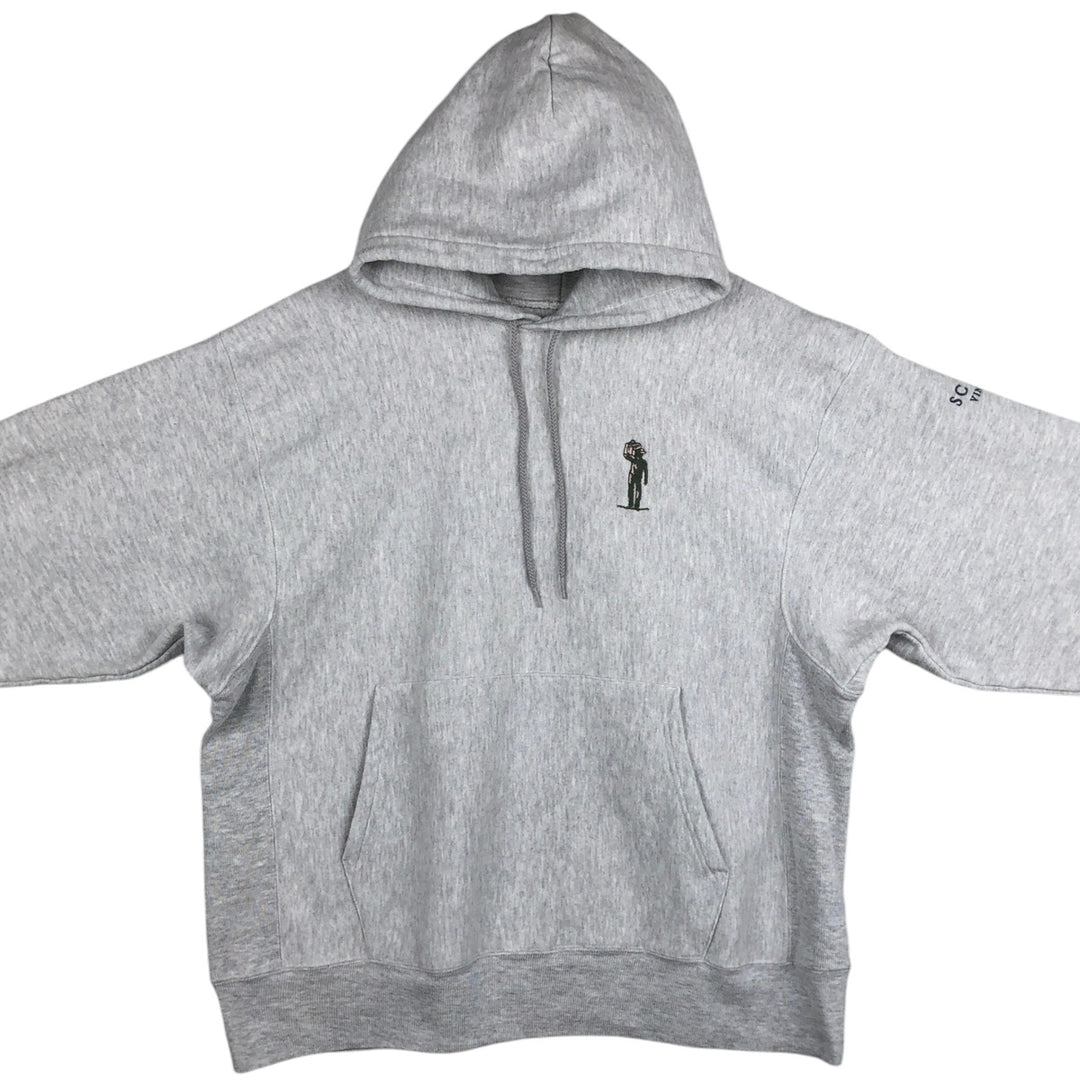 00'S Champion PREMIUM REVERSE WEAVE Premium Reverse Weave Sweat Pullover Hoodie Men's XL unclear gray type Vintage Second Hand