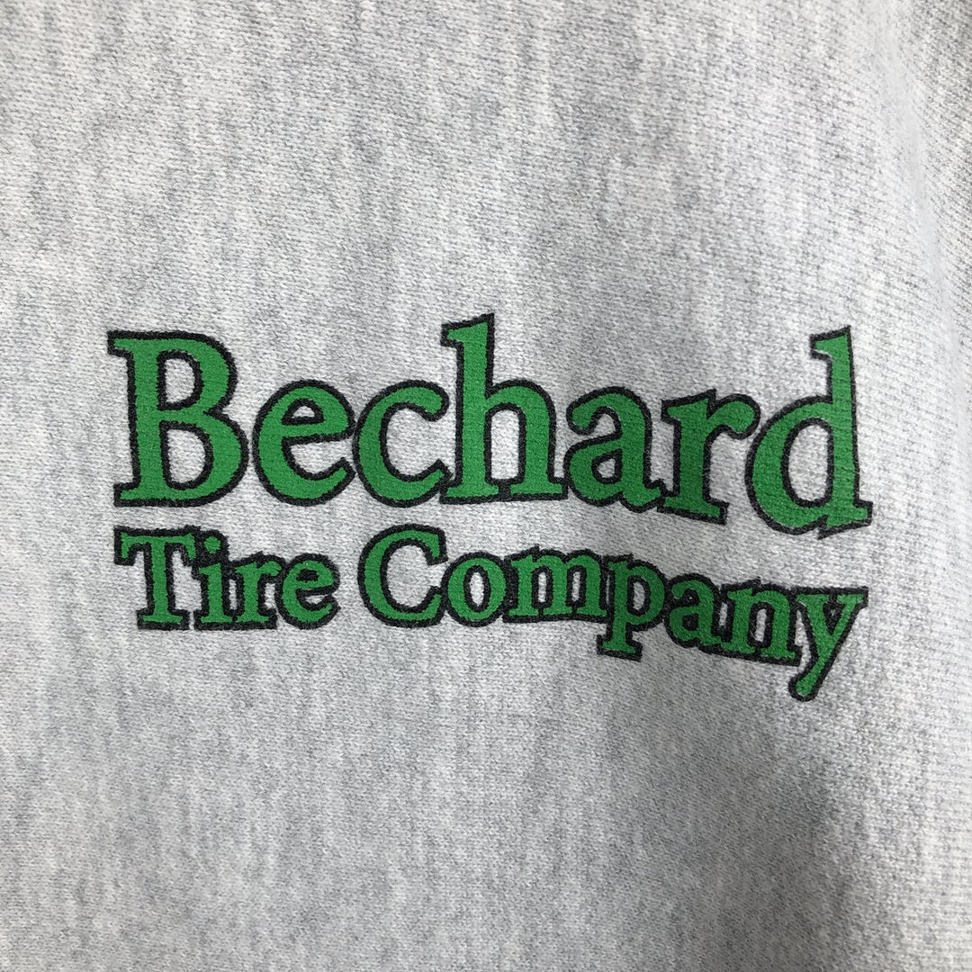 2000'S Champion Premium Reverse Weave Advertising Sweatshirt Pullover Hoodie, Men's XXL equivalent. unclear gray type Vintage Second Hand