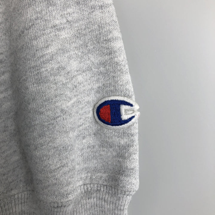 2000'S Champion Premium Reverse Weave Advertising Sweatshirt Pullover Hoodie, Men's XXL equivalent. unclear gray type Vintage Second Hand