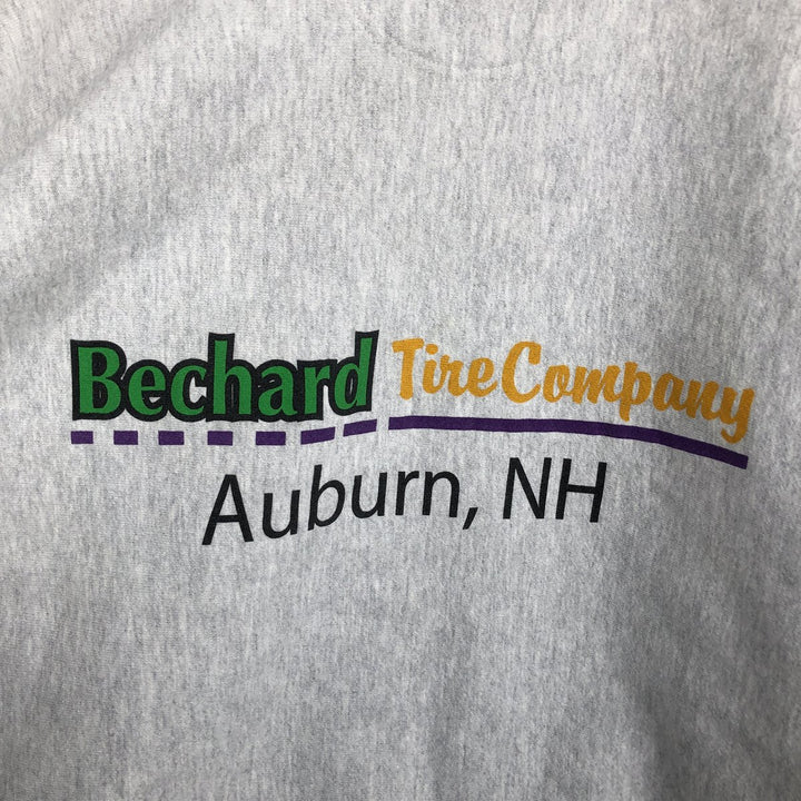 2000'S Champion Premium Reverse Weave Advertising Sweatshirt Pullover Hoodie, Men's XXL equivalent. unclear gray type Vintage Second Hand