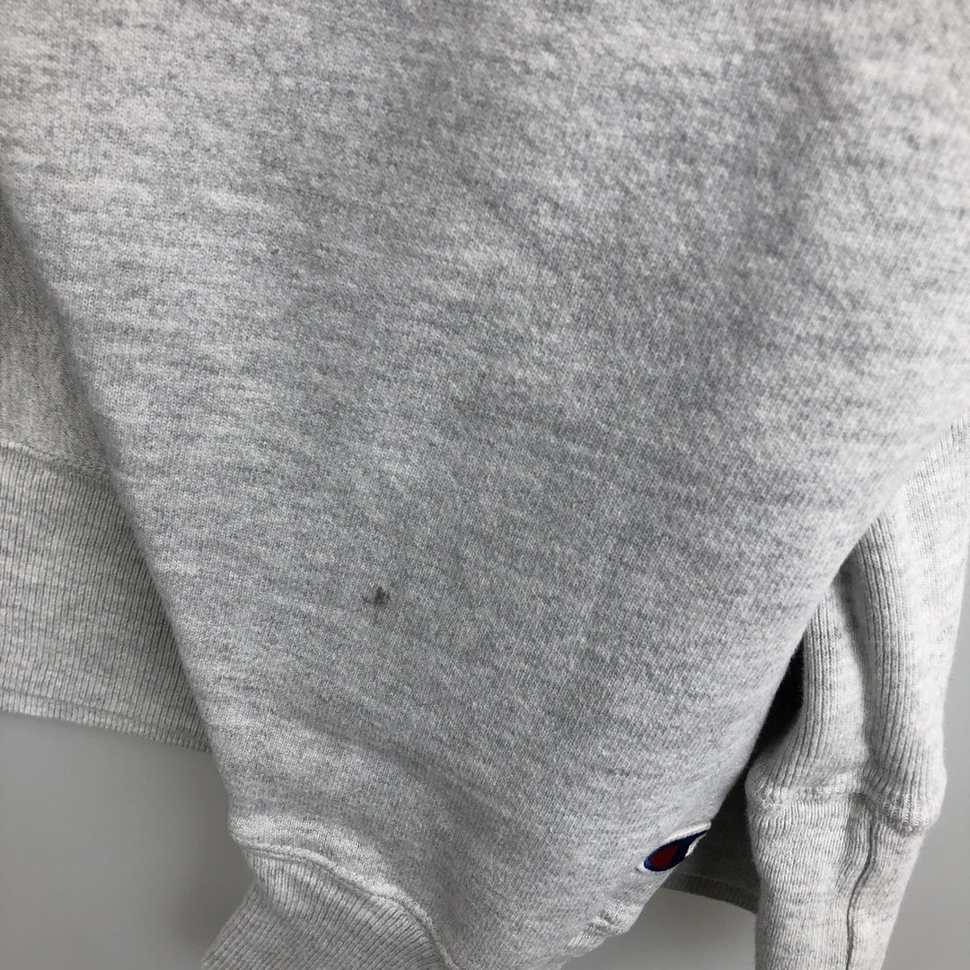 2000'S Champion Premium Reverse Weave Advertising Sweatshirt Pullover Hoodie, Men's XXL equivalent. unclear gray type Vintage Second Hand