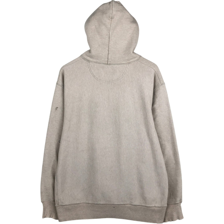 Champion Original Reverse Weave MICHIGAN University of Michigan College Sweat Pullover Hoodie (Men's Size L) cotton Beige type Vintage Second Hand