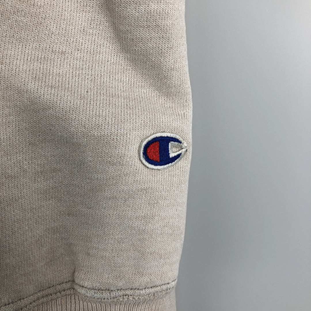 Champion Original Reverse Weave MICHIGAN University of Michigan College Sweat Pullover Hoodie (Men's Size L) cotton Beige type Vintage Second Hand