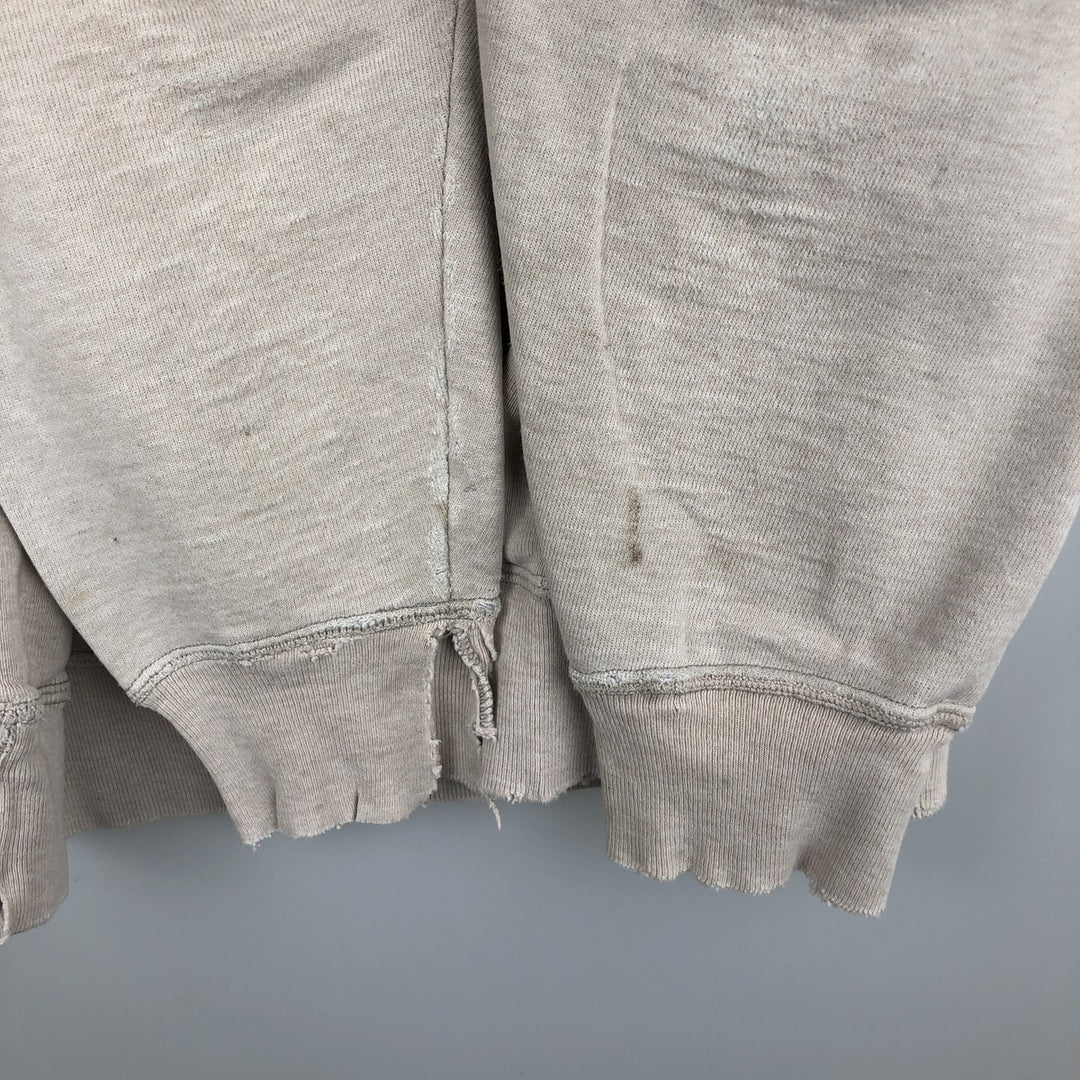Champion Original Reverse Weave MICHIGAN University of Michigan College Sweat Pullover Hoodie (Men's Size L) cotton Beige type Vintage Second Hand