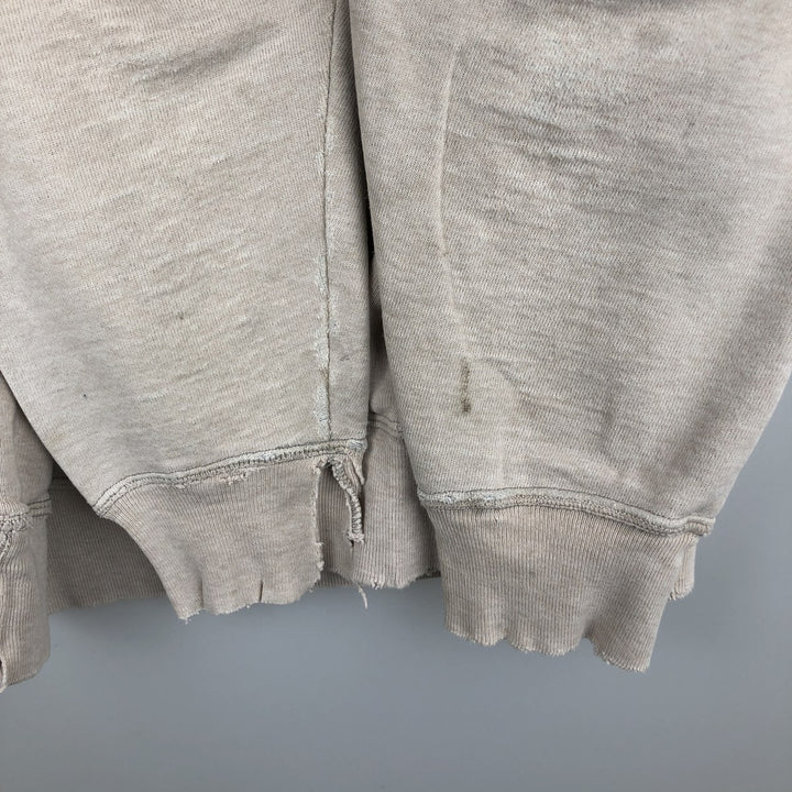 Champion Original Reverse Weave MICHIGAN University of Michigan College Sweat Pullover Hoodie (Men's Size L) cotton Beige type Vintage Second Hand