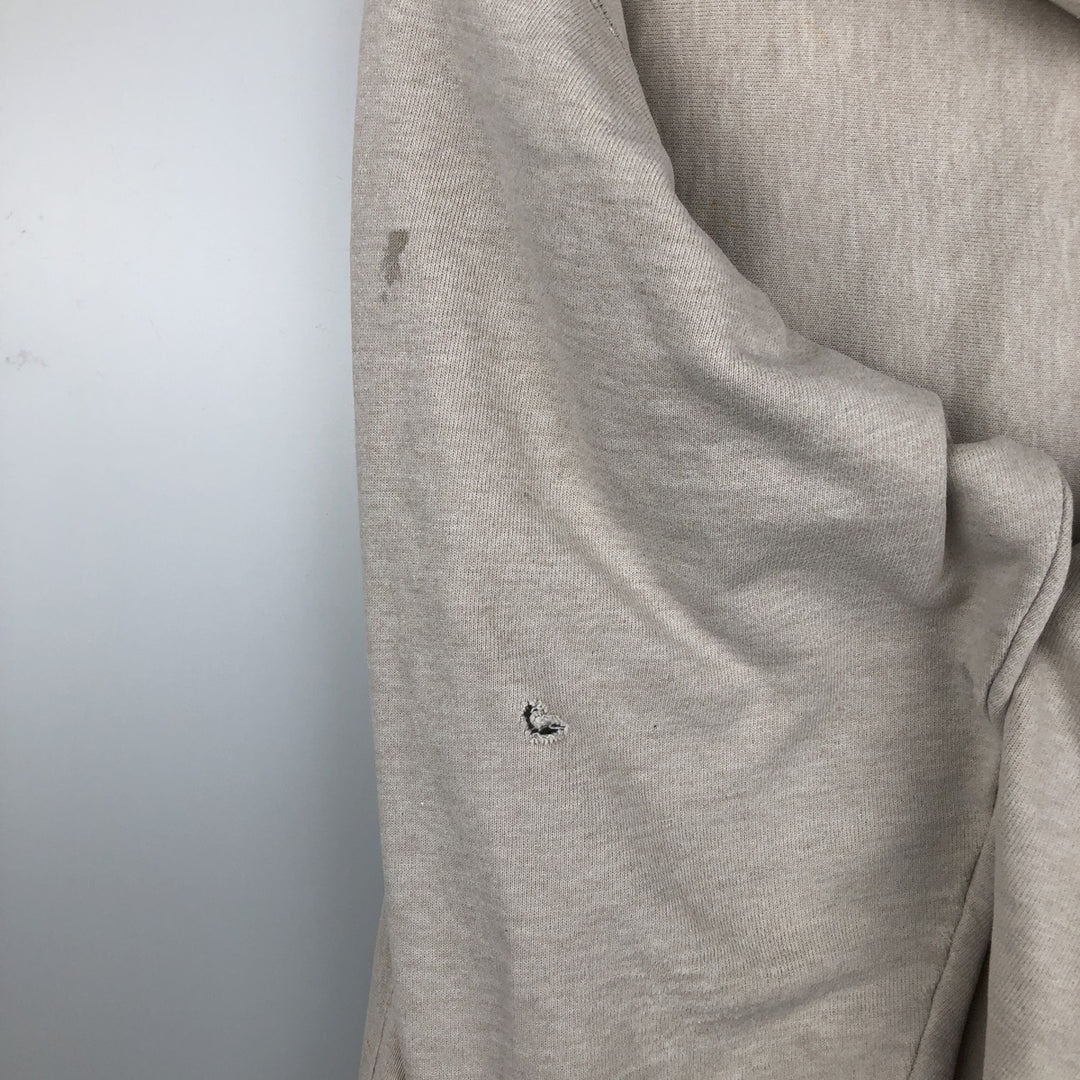 Champion Original Reverse Weave MICHIGAN University of Michigan College Sweat Pullover Hoodie (Men's Size L) cotton Beige type Vintage Second Hand
