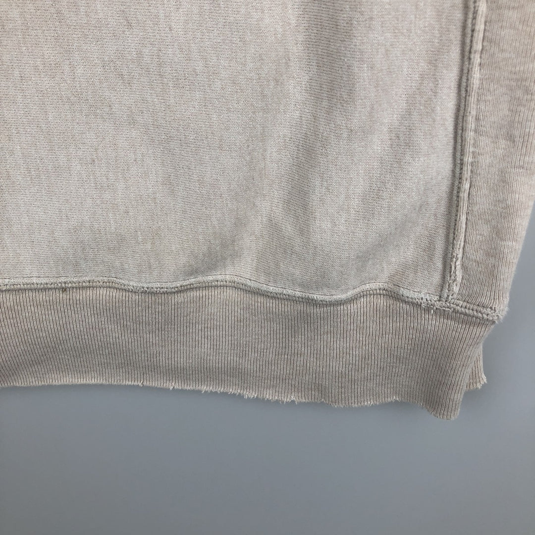 Champion Original Reverse Weave MICHIGAN University of Michigan College Sweat Pullover Hoodie (Men's Size L) cotton Beige type Vintage Second Hand