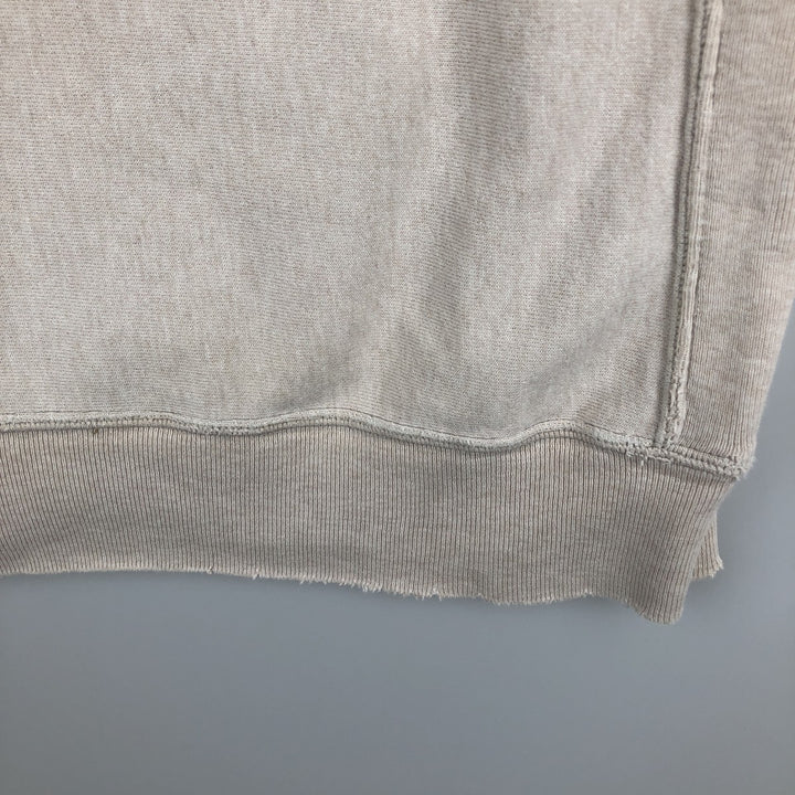 Champion Original Reverse Weave MICHIGAN University of Michigan College Sweat Pullover Hoodie (Men's Size L) cotton Beige type Vintage Second Hand
